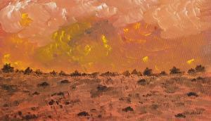 Lindsay William,RED LANDSCAPE,Ross's Auctioneers and values IE 2021-05-19