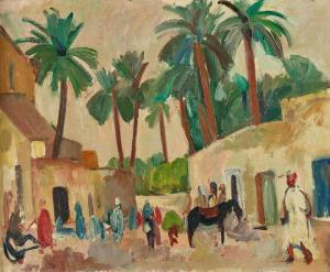 LINER Carl Walter 1914-1997,Algerisches Dorf,1949,Dobiaschofsky CH 2023-11-08