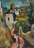 LINER Carl Walter 1914-1997,Dorfszene in Ischia,1956,Galerie Widmer Auktionen CH 2015-04-24