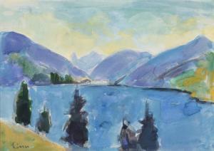 LINER Carl Walter 1914-1997,Seelandschaft,Beurret Bailly Widmer Auctions CH 2023-11-08