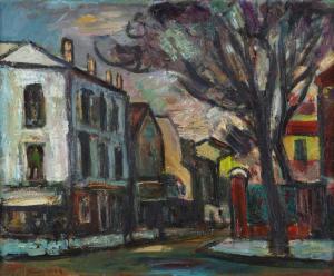 LINER Carl Walter 1914-1997,Strassenzug in Paris,1949,Beurret Bailly Widmer Auctions CH 2023-11-08