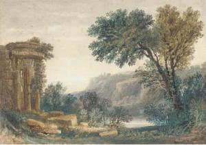 LINES Samuel Restell 1804-1833,The Lake of Nemi,Christie's GB 2005-09-28
