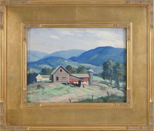 LINGQUIST Arthur 1889-1975,Farm in the mountains,Eldred's US 2016-05-21