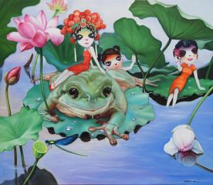 LINGXIN Zeng 1978,FROG PRINCE AND HIS CHINESE WIFE,2009,33auction SG 2009-05-03