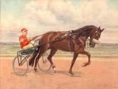 LINK Carl 1887-1968,Racehorse Gilka with Owner Max Von Vas,Shapiro Auctions US 2015-09-26