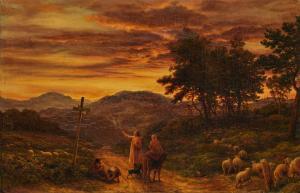 LINNELL James Thomas 1820-1905,At the Crossroads,1854,Sotheby's GB 2023-01-30