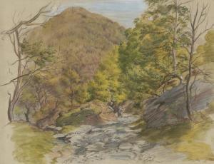 LINNELL William 1826-1906,On the mountain road from Bettws-y-Coed to Dolwydd,Christie's 2022-03-24