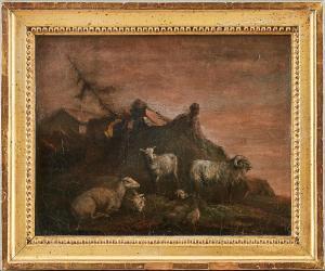LINNERHJELM Jonas Carl 1758-1829,Får i bergslandskap,1800,Uppsala Auction SE 2020-08-18