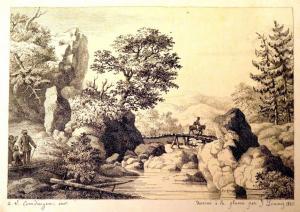 LINNIG Jozef,Paysage,1845,The Romantic Agony BE 2016-11-25