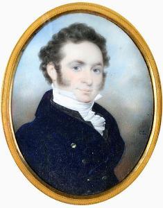 LINSELL Charles 1800-1832,A portrait miniature of a gentleman wearing navy b,Bonhams GB 2009-03-10
