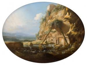 LINSEN Jan 1602-1635,Paysage italien avec un couple de,1637,Artcurial | Briest - Poulain - F. Tajan 2024-03-20