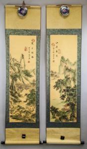 LINSHENG Wu 1940,pair of mountainous landscape,888auctions CA 2020-05-21