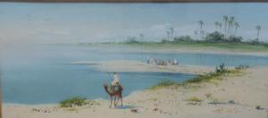 LINTON H.A 1815-1904,Egyptian River Scenes,Fonsie Mealy Auctioneers IE 2016-03-08