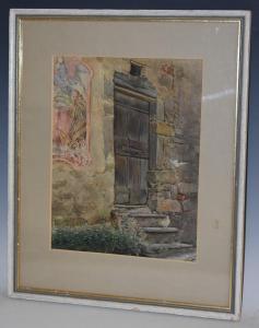 LINTON Violet 1899-1940,The Chapel Door,1927,Bamfords Auctioneers and Valuers GB 2019-11-13