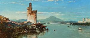 LINTON William 1791-1876,A coastal fort overlooking a bay,Bellmans Fine Art Auctioneers 2021-10-12