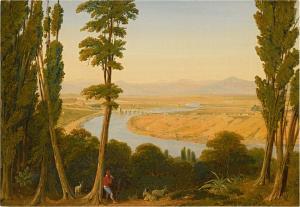 LINTON William,A view of the Tiber and the Roman Campagna from Mo,1829,Sotheby's 2021-04-28