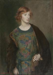 LINTOTT Henry 1877-1965,Portrait of a Young Woman with Auburn Hair,1921,Bonhams GB 2014-12-04