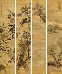 LIO ANXIAN 1800-1800,BIRDS AND FLOWERS, CHARACTER AND LANDSCAPE,China Guardian CN 2015-09-19