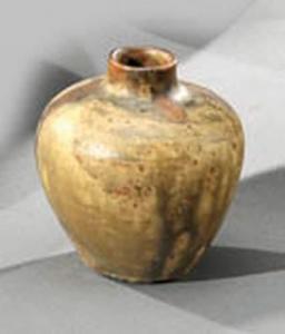 LION Eugène 1867-1945,Petit vase pansu à col droit en grés émaillé,Aguttes FR 2009-12-11