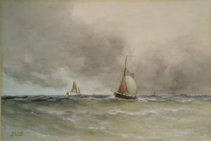 LION J.M 1800-1900,SHIPS IN A STORMY SEA,William Doyle US 2006-07-12