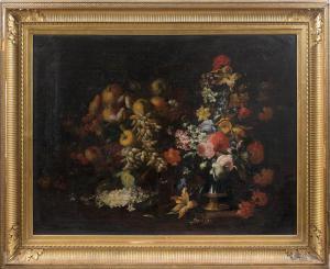 LIONELLI Alberto 1600-1700,Nature morte aux pommes, poires, cerises, et vase ,Lafon FR 2014-03-18
