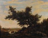 LIONNET FELIX 1832-1896,Paesaggio di campagna con mucca all'abbeverata,Antonina IT 2013-10-08