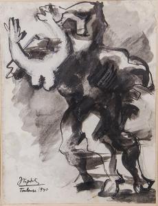 LIPCHITZ Jacques 1891-1973,From the Rape of Europe series,1940,FAAM Miami US 2014-12-04