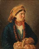 LIPINSKI Hipolit 1846-1884,Polish Rural Folk - Girl in Sunday Dress,Palais Dorotheum AT 2015-10-22