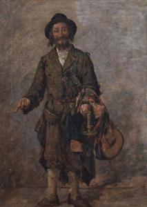 LIPINSKI Hipolit 1846-1884,Portret handlującego Żyda,Sopocki Dom Aukcjny PL 2021-12-18
