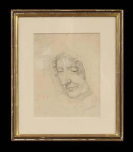 lipparini Ludovico 1800-1856,Study of a Pious Woman,New Orleans Auction US 2014-01-24