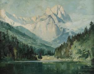 LIPPERT Franz,See in Hochgebirgslandschaft,1960,Mehlis DE 2020-11-17