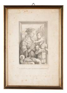 LIPPI Filippo 1406-1469,Madonna col Bambino e due angeli,Casa d'Aste Arcadia IT 2019-03-19