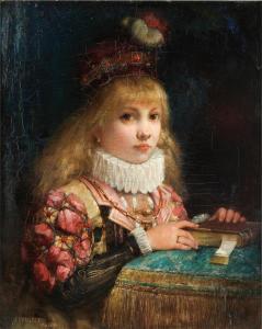 LIPPINCOTT William Henry 1849-1920,PORTRAIT OF A YOUNG GIRL,Abell A.N. US 2022-09-22
