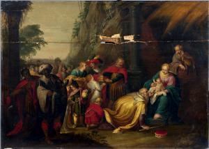 LISAERT Pieter 1595-1629,L'adoration des mages,Binoche et Giquello FR 2022-04-01