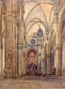 LISHMAN Frank 1869-1938,Duomo, Florence,1908,Simon Chorley Art & Antiques GB 2021-04-27