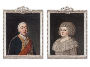 LISIEWSKA Friederike Julie 1772-1856,Pair of Portraits,Auctionata DE 2014-04-10