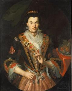LISIEWSKA Rosina Christiana Ludovica Matthieu 1748-1795,A portrait of a lady, half-length, ,Bonhams 2011-05-04