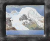 LISKE Neil 1936,MT. ROBSON, NORTH FACE FROM BERG LAKE,Hodgins CA 2015-05-25