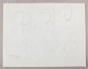 LISMER Arthur 1885-1969,loose sketches of various animal forms,888auctions CA 2024-01-04