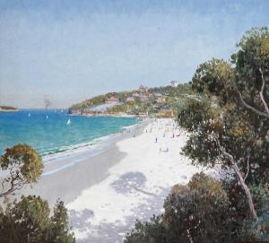 LISTER William 1859-1943,Summertime Shelly Beach Manly, Sydney,Elder Fine Art AU 2023-09-03
