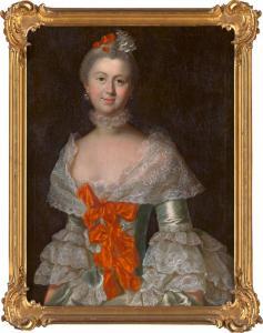 LISZEWSKA Barbara Rosina 1713-1783,Bildnis einer Dame von Tschirschky-Bögendo,1760,Galerie Bassenge 2022-12-01