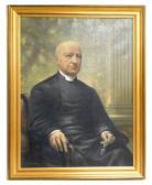 LITHGOW David Cunningham,Portrait of seated priest holding glasses,1919,Winter Associates 2019-01-14