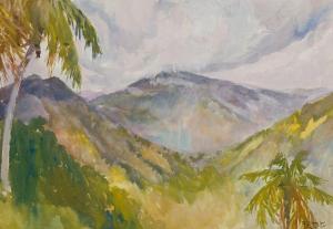 LITTLE Philip 1857-1942,Jamaican Landscape,1922,Barridoff Auctions US 2023-11-18