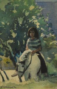 LITTLEFORD Robert 1940,Lady on horseback,1976,Wright Marshall GB 2016-07-21
