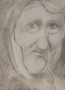 LITTLEFORD Robert 1940,Old women,1971,Wright Marshall GB 2016-07-21