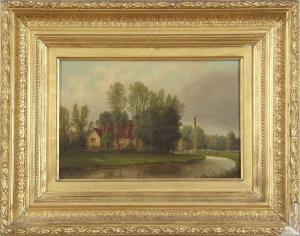 LITTLEWOOD Edward 1863-1896,A Riverside landscape,Keys GB 2022-05-20