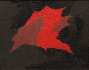 LITTLEWOOD Wilfred E 1899-1977,Abstract composition Red Leaf,Keys GB 2017-05-26