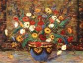 LITZINGER Dorothea 1889-1925,Still Life With Flowers in a Jardinière,Weschler's US 2006-04-01