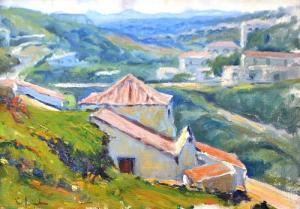 LIUBA Corneliu 1880-1953,Landscape at Sasca Montană,GoldArt RO 2016-04-13