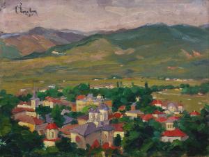 LIUBA Corneliu 1880-1953,Overview of Valcea,1935,Artmark RO 2010-10-28